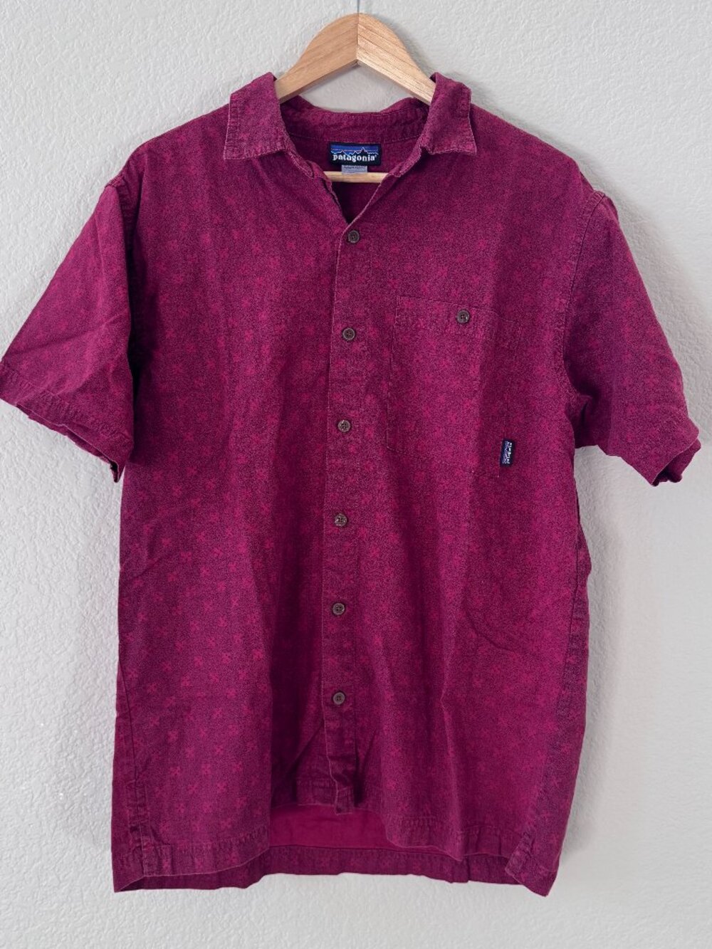 Patagonia Migration Hemp Button Up Shirt Men's Large